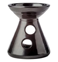 Aromabrennerkegel Metall Schwarz