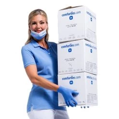 Comforties Weiche Nitrilhandschuhe Violett/Blau (Premium) 100 Stück