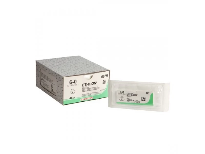 Ethilon Nahtmaterial 6-0 (C-2) 667H 36 Stk 1 Ethilon Nahtmaterial 6-0 (C-2) 667H 36 Stk