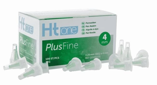 HT One Plusfine Pen-Nadeln 4 Mm 32G - 100 Stück 2 HT One Plusfine Pen-Nadeln 4 Mm 32G - 100 Stück – Bild 2