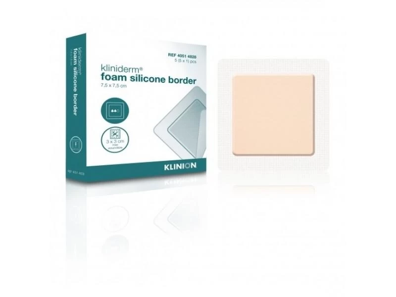 Kliniderm Foam Silikonschaumbinde Mit Rand 7,5x7,5cm 1 Kliniderm Foam Silikonschaumbinde Mit Rand 7,5x7,5cm