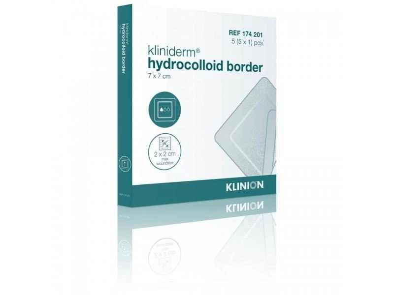 Kliniderm Hydro Border Standard-Hydrokolloid-Wundverband 7x7cm 1 Kliniderm Hydro Border Standard-Hydrokolloid-Wundverband 7x7cm