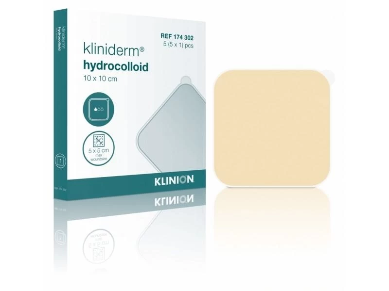 Kliniderm Hydro Standard-Hydrokolloid-Wundverband 10x10cm 1 Kliniderm Hydro Standard-Hydrokolloid-Wundverband 10x10cm