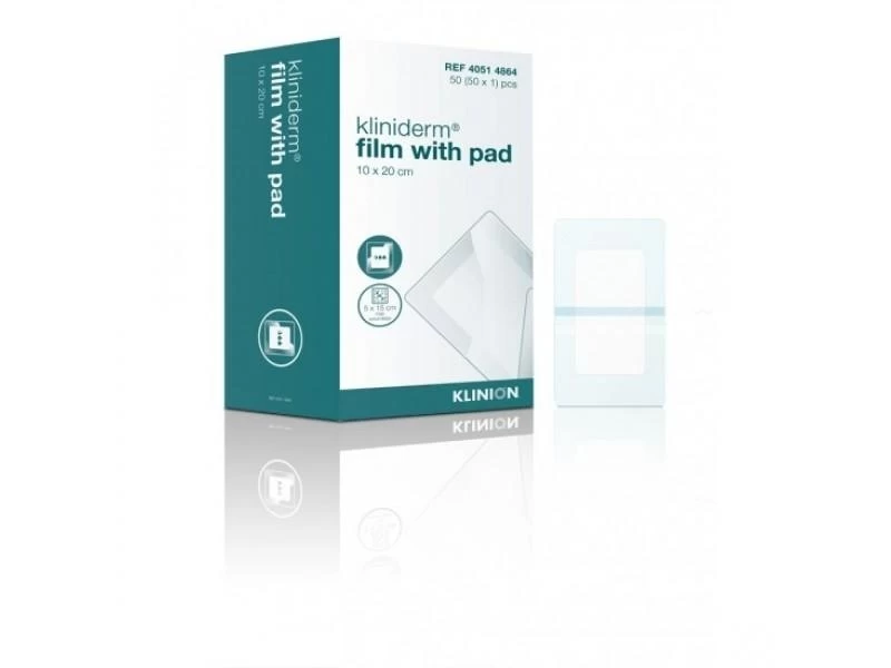 Klinion Kliniderm Film Mit Pad Wundpflaster Steril 10x20cm 1 Klinion Kliniderm Film Mit Pad Wundpflaster Steril 10x20cm