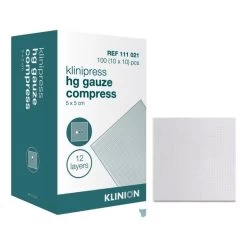 Klinion Mullkompresse HG Steril 12-lagig 10x20cm 50 Stück
