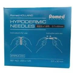 Romed 100 Stück Injektionsnadeln 22 G X 1,25 -Medizinische Versorgung romed 100 stueck injektionsnadeln 22 g x 125 2
